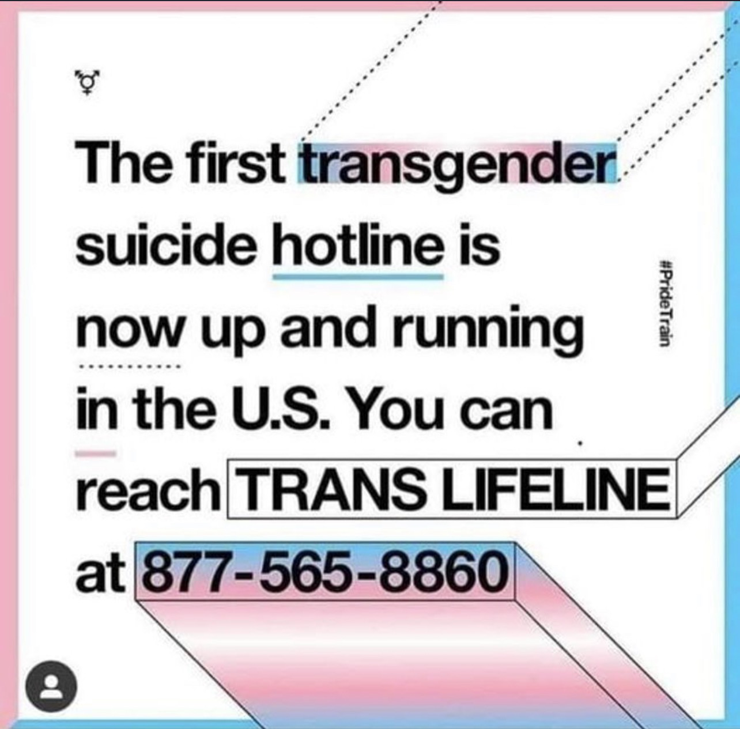 First transgender suicide hotline - trans lifeline