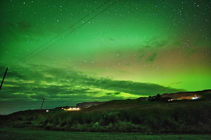 A fine display of the Aurora last night over Kinlochbervie. Sutherland, Scotland.